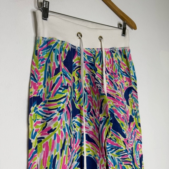 Lilly Pulitzer The Beach Pant Size XS Drawstring Wide Leg Pants - Picture 7 of 8